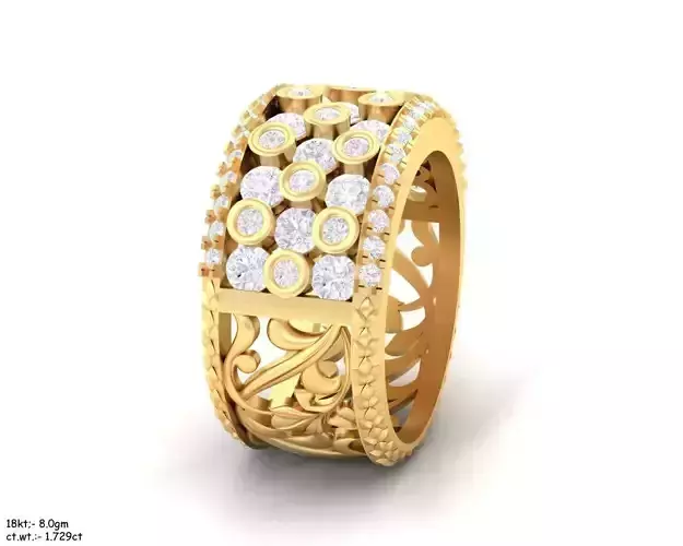 Diamond ring for 3d printing