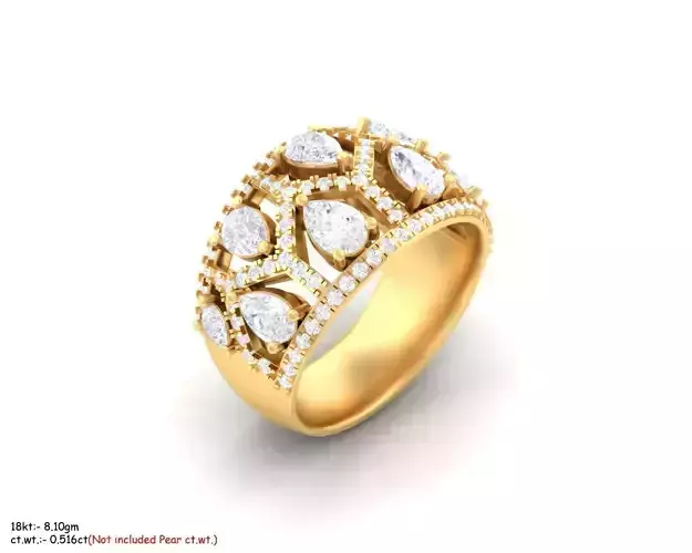 Diamond ring for 3d printing