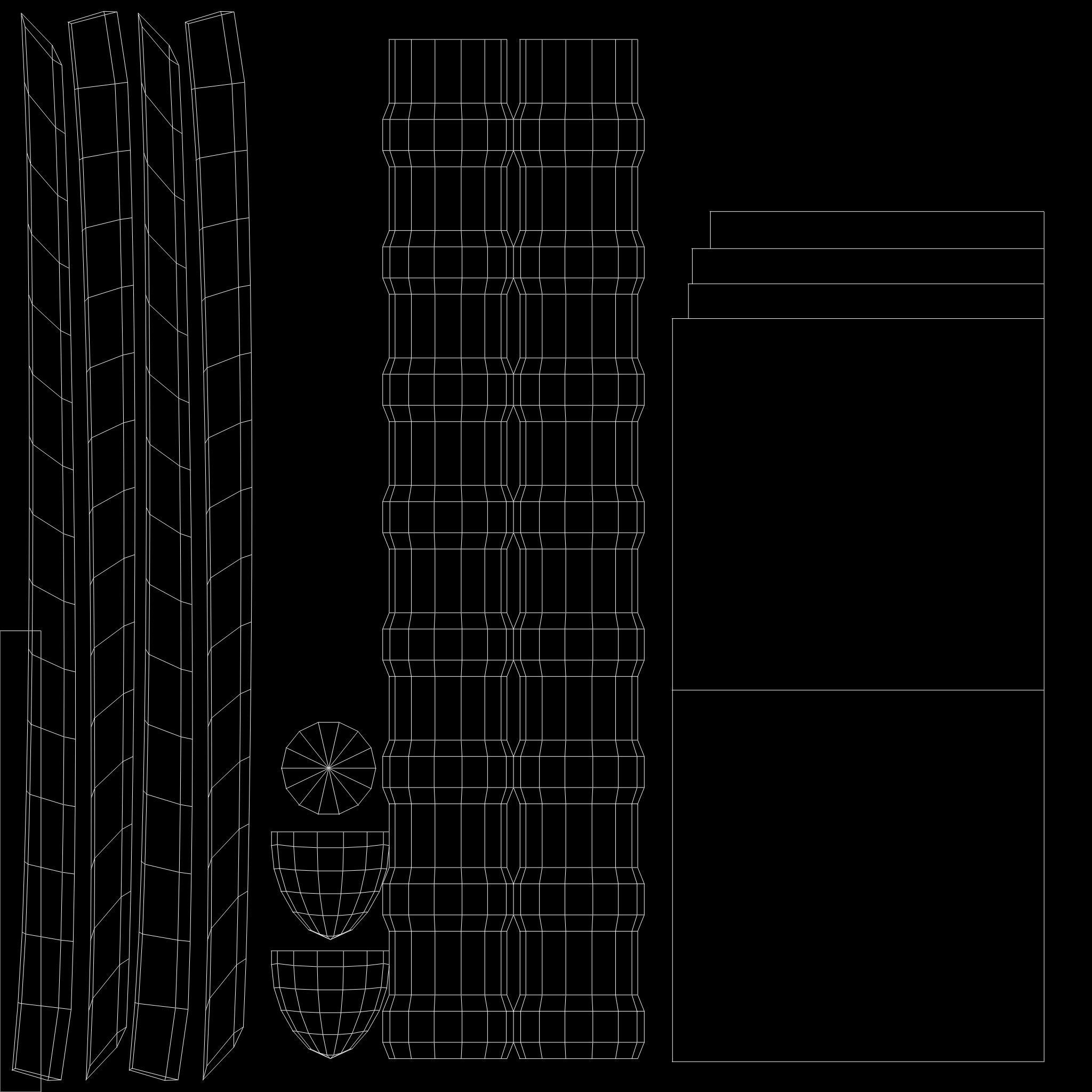 Double Blade Combat Sword Low-poly 3D model_13