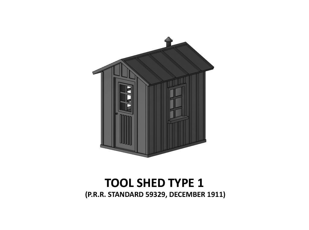 DET-0004 Yard detail set US H0-scale 13 items 3D print model_4