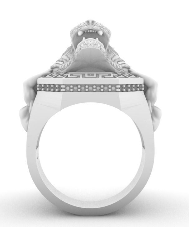 tiger ring men 3D print model_6