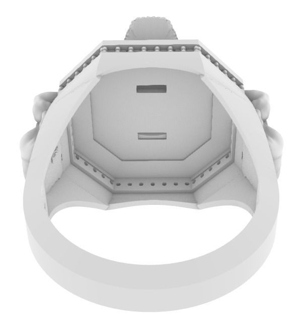 tiger ring men 3D print model_10