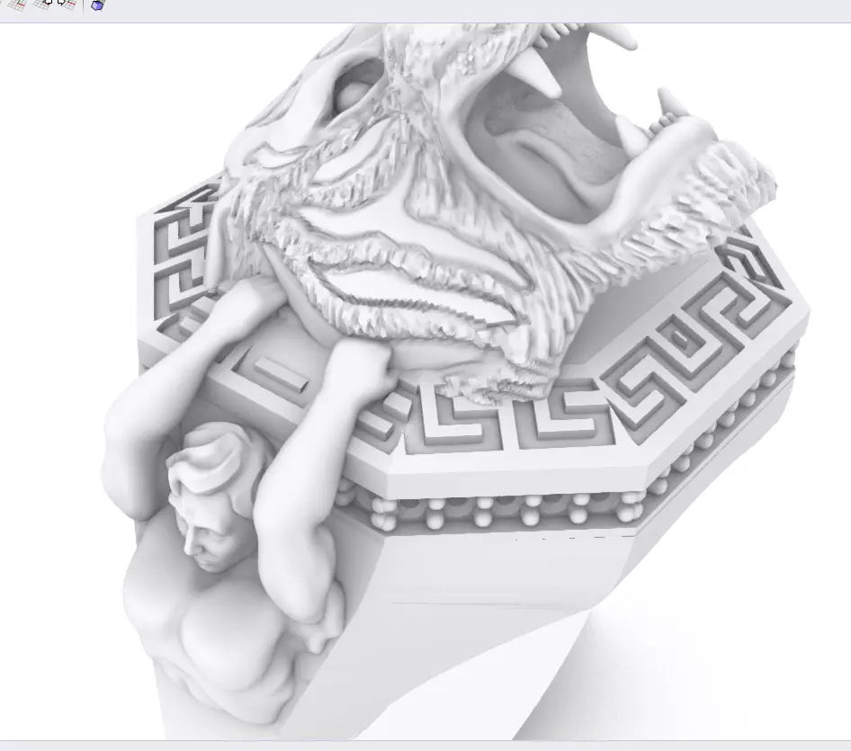tiger ring men 3D print model_0