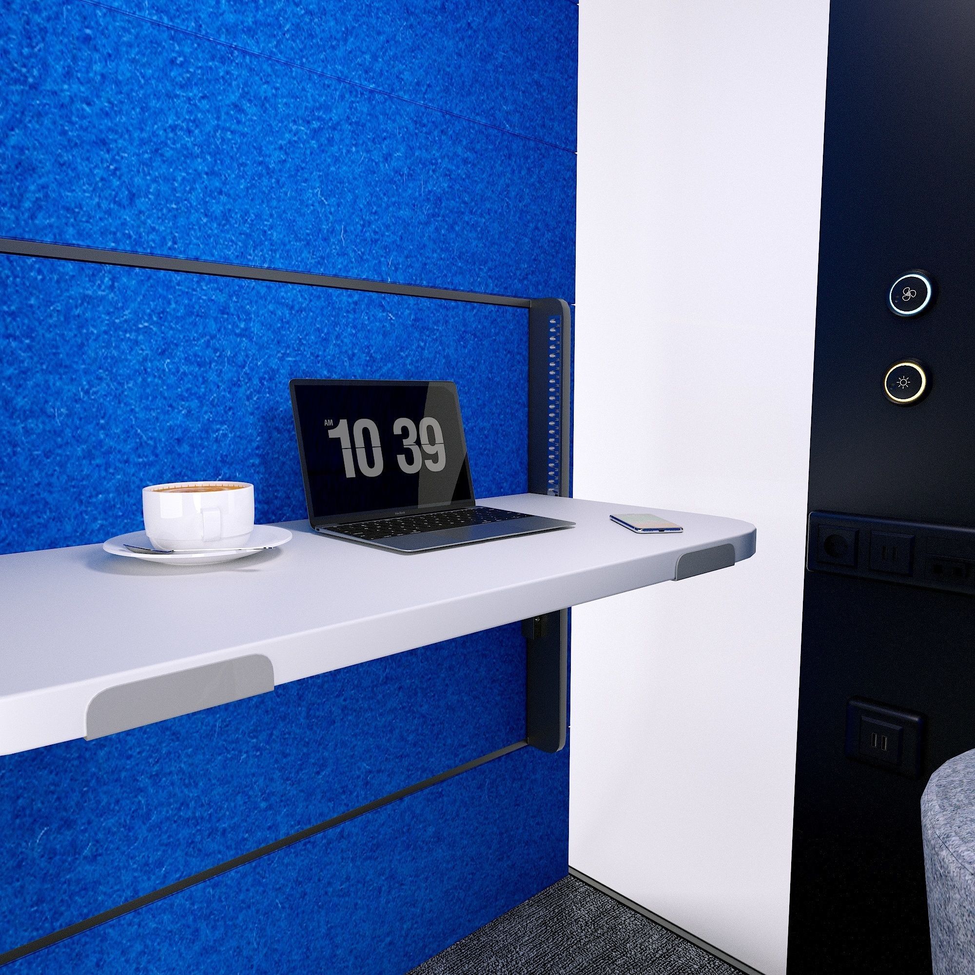 Mikomax Smart Office HUSH WORK Sit and Stand 3D model_6