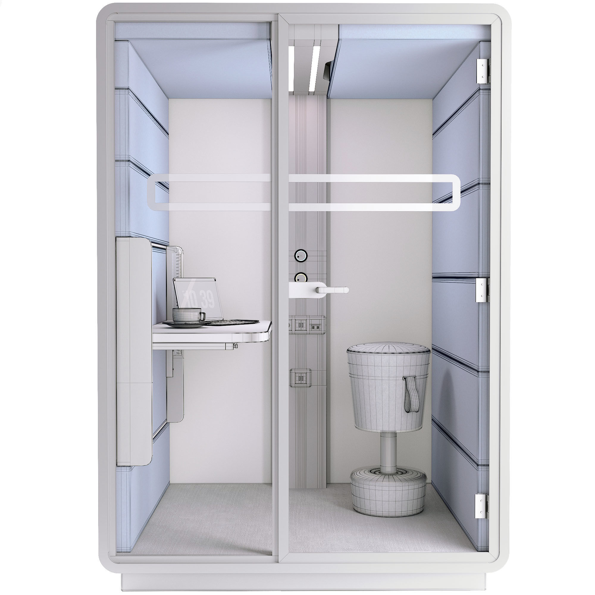 Mikomax Smart Office HUSH WORK Sit and Stand 3D model_3