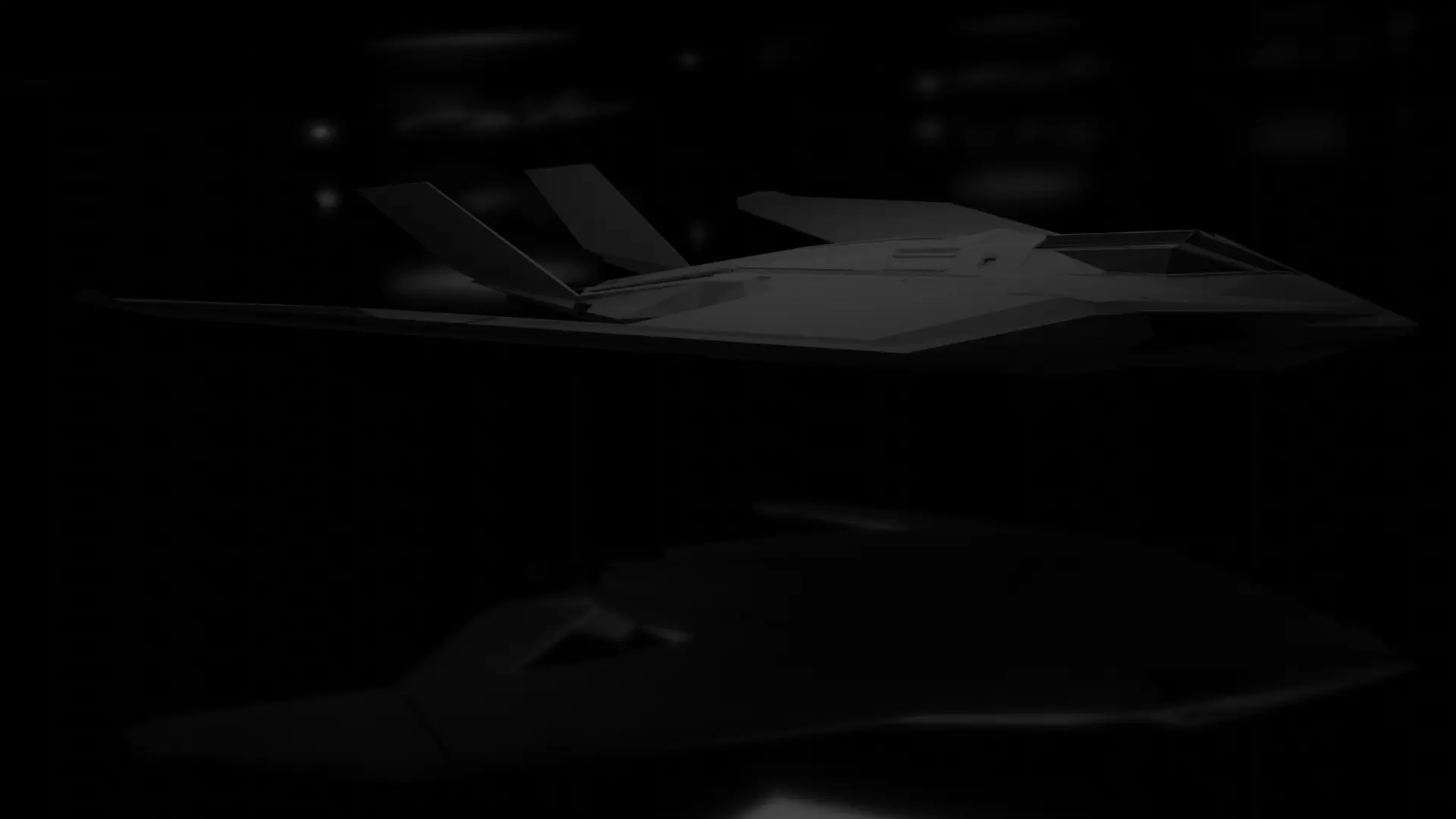 STEALTH SPACECRAFT BOMBER LOW POLY Low-poly 3D model
