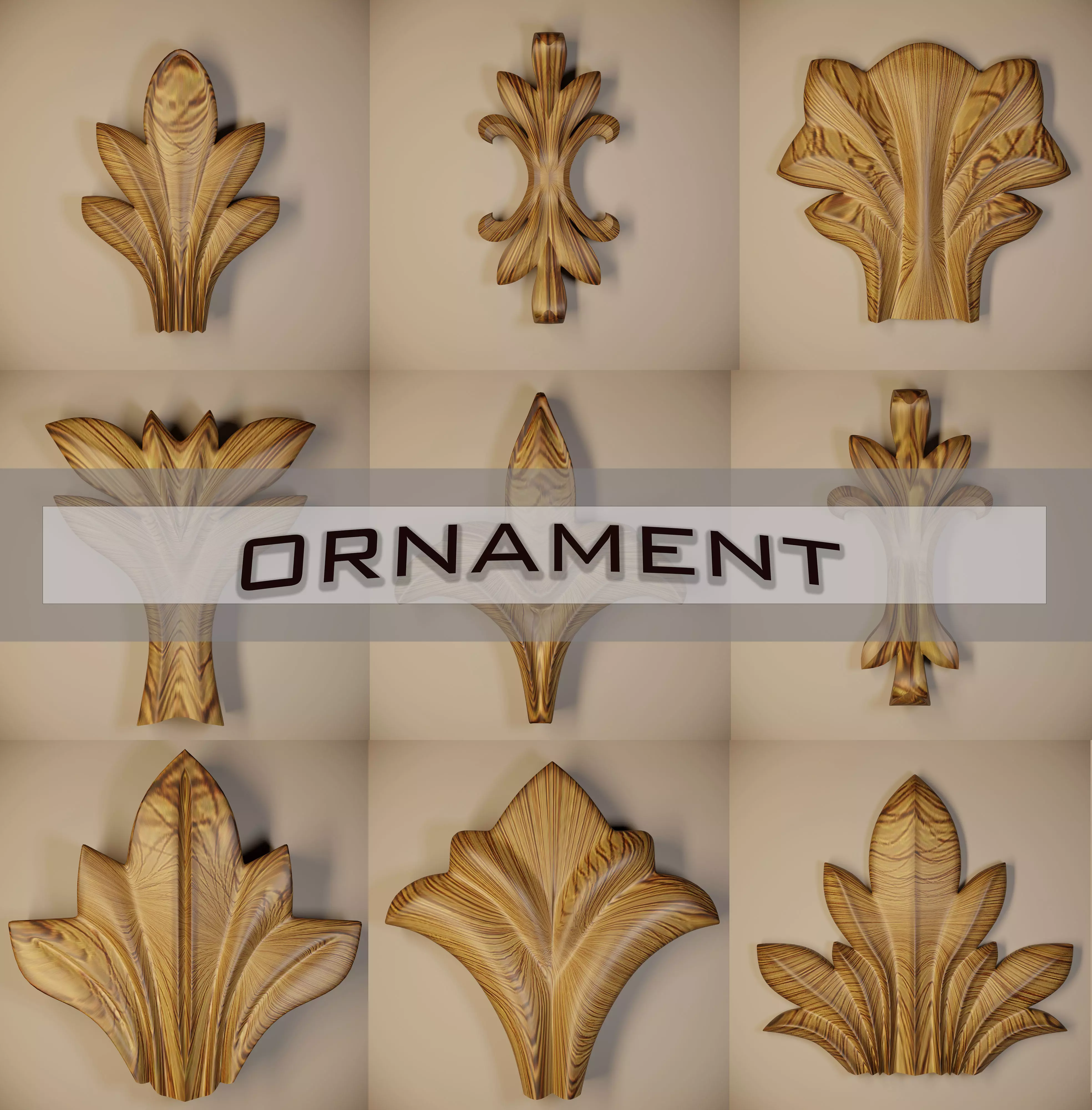 Ornament 3D Model-vol4 3D model