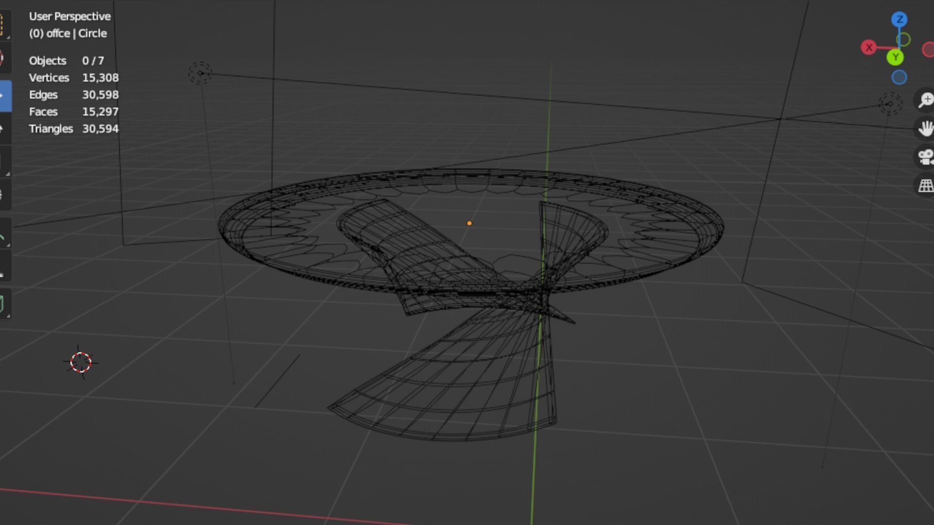 Coffee table02 Low-poly 3D model_5