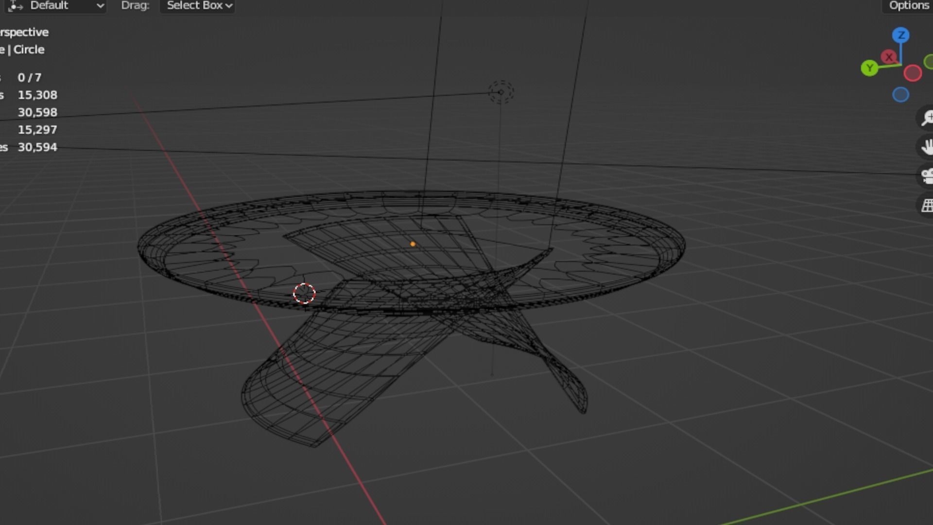 Coffee table02 Low-poly 3D model_6