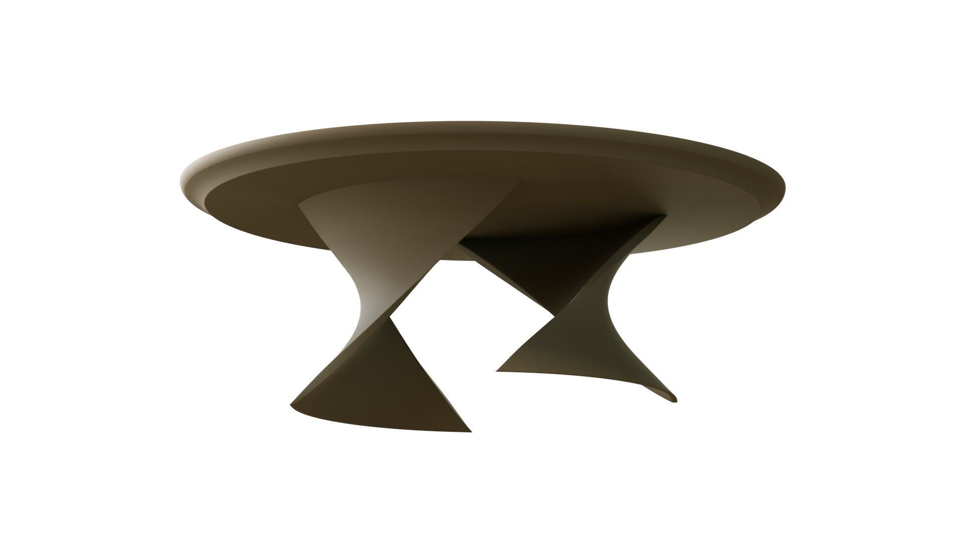 Coffee table02 Low-poly 3D model_2