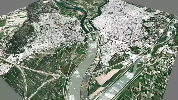 Cityscape Avignon France