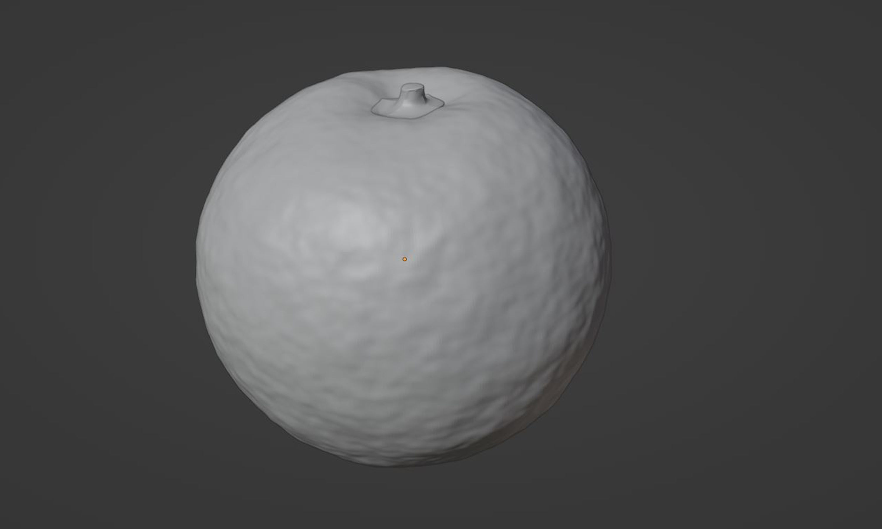 orange fruit low poly Low-poly 3D model_4