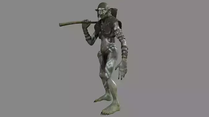 Goblin  Low-poly 3D model