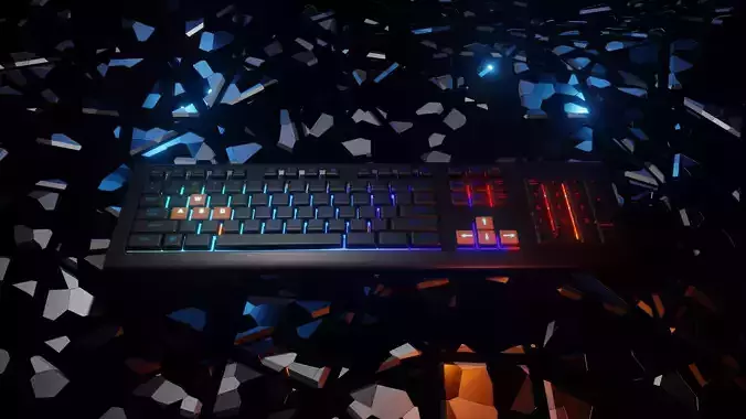 RGB Keyboard 3D model