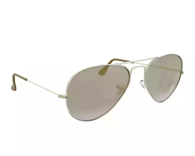 Ray-Ban Aviator Sunglasses Low-poly 3D model