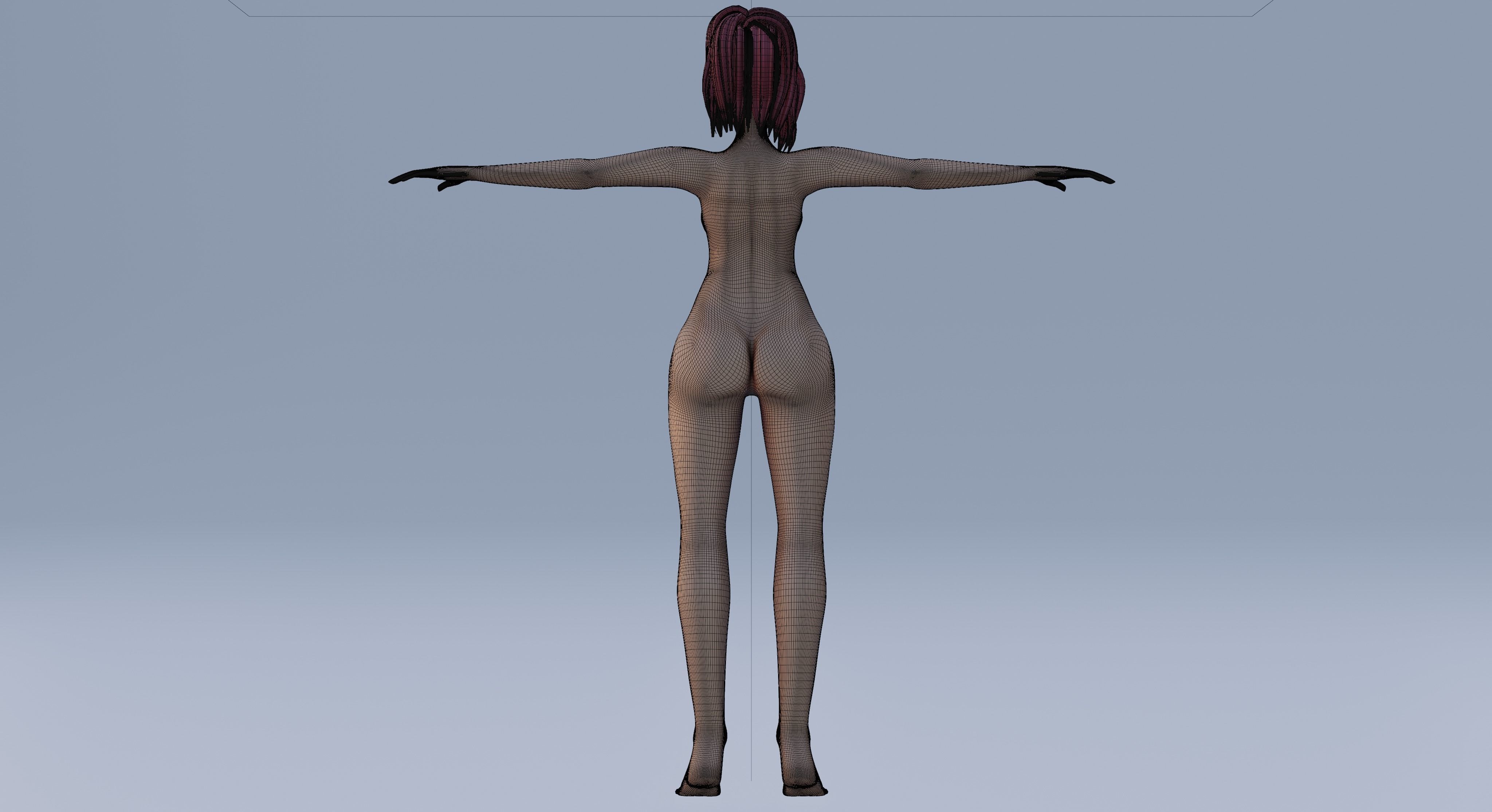 Emily woman in dress Free 3D model_10