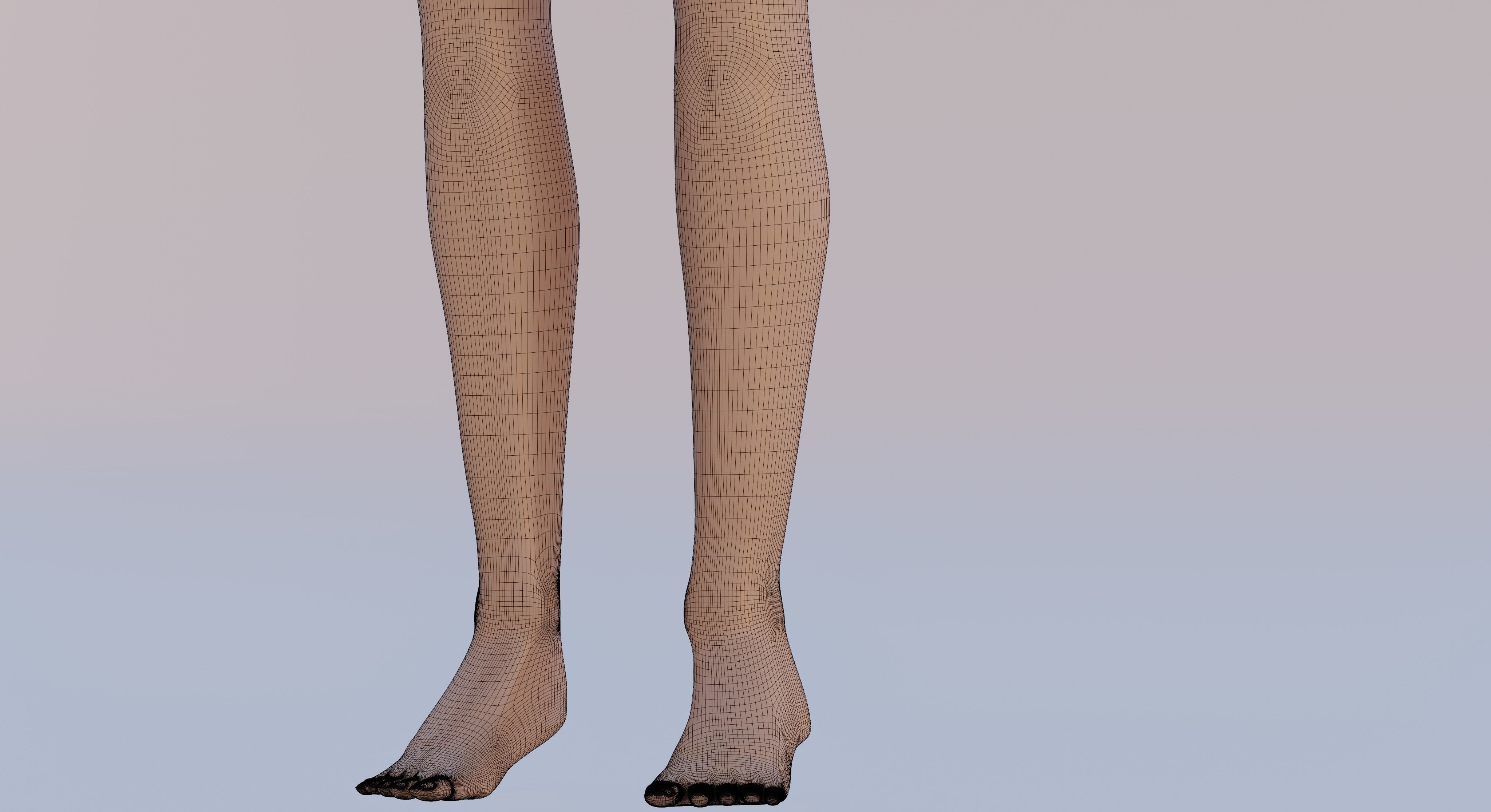 Emily woman in dress Free 3D model_11