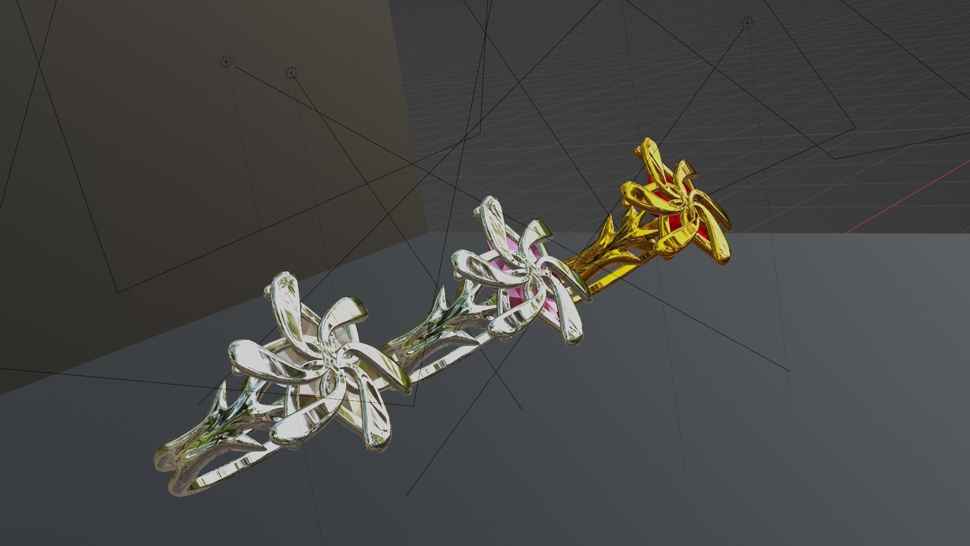 THREE ENGAGEMENT RINGS  3D model_17