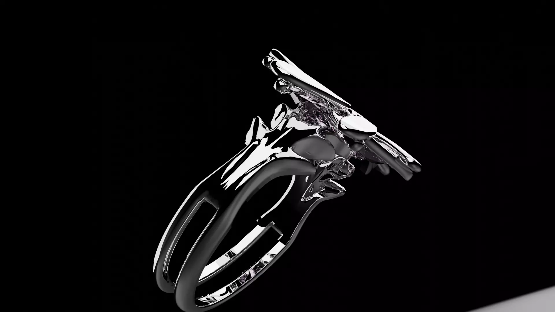 THREE ENGAGEMENT RINGS  3D model_0
