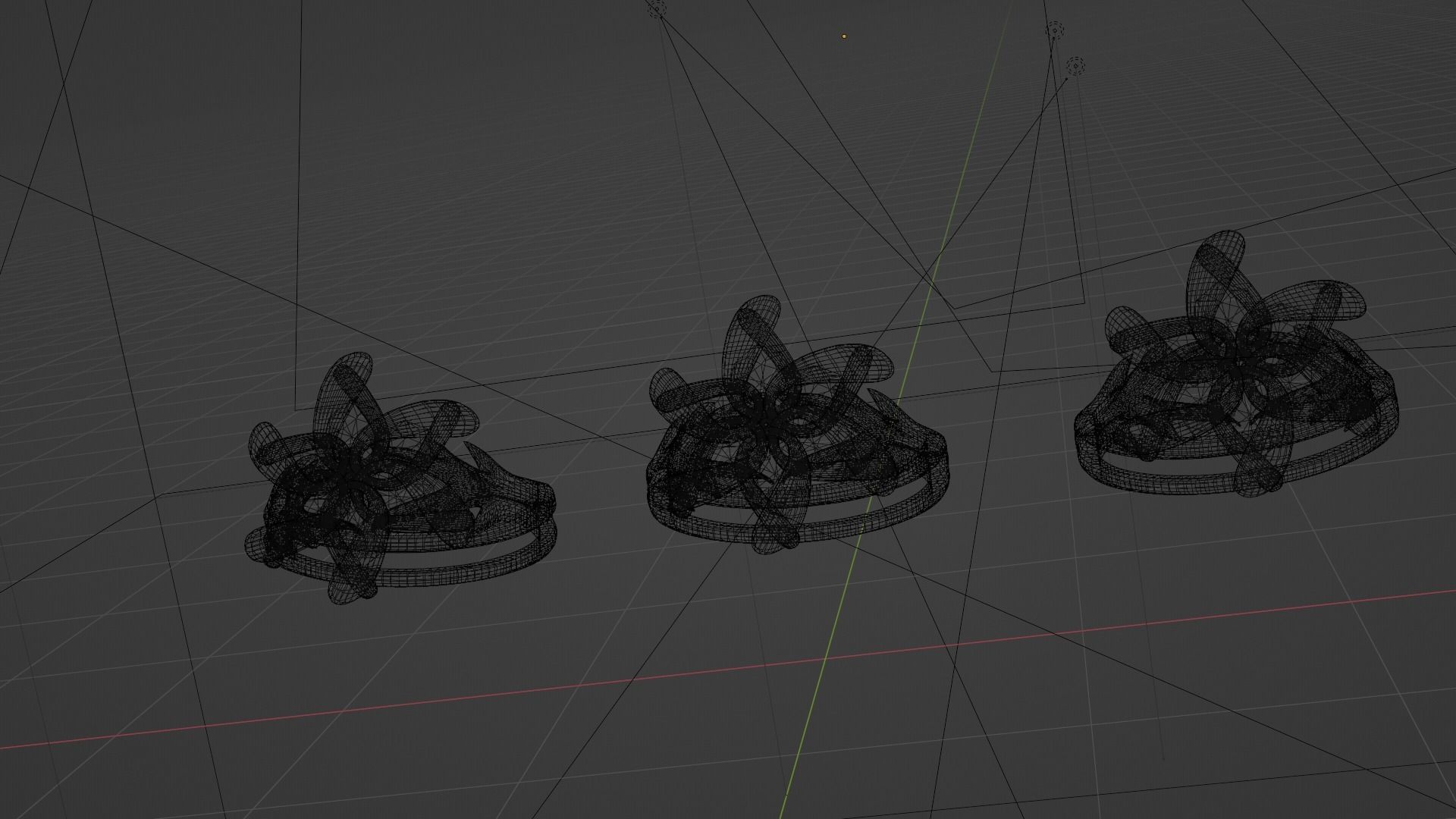 THREE ENGAGEMENT RINGS  3D model_12