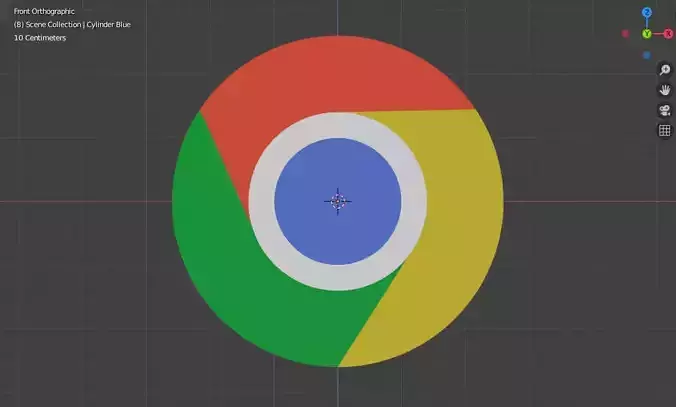 Google Chrome 3D Model Free low-poly 3D model