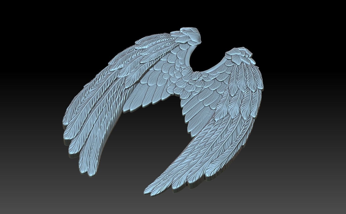 Wings sword 3D print model_5