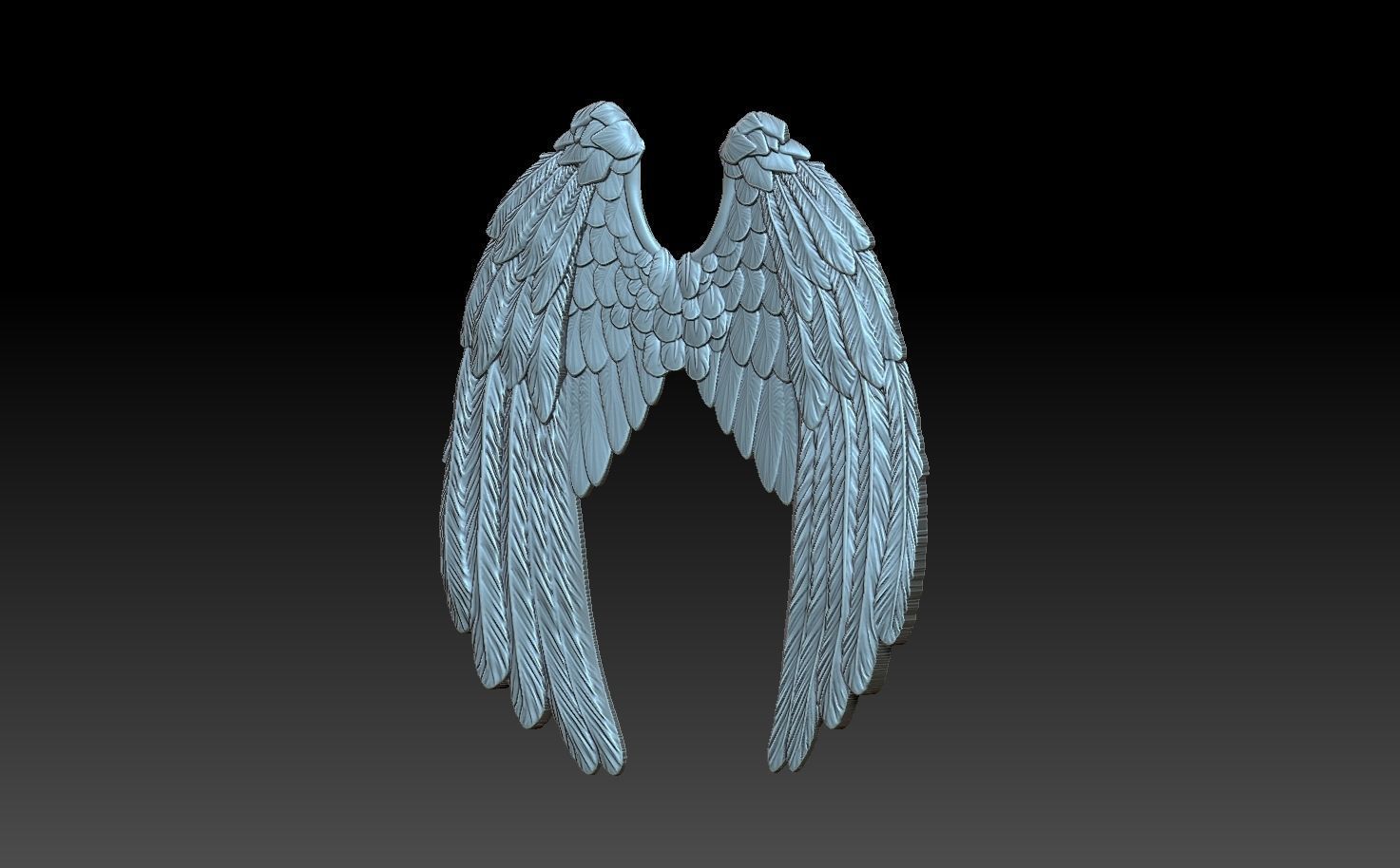 Wings sword 3D print model_1