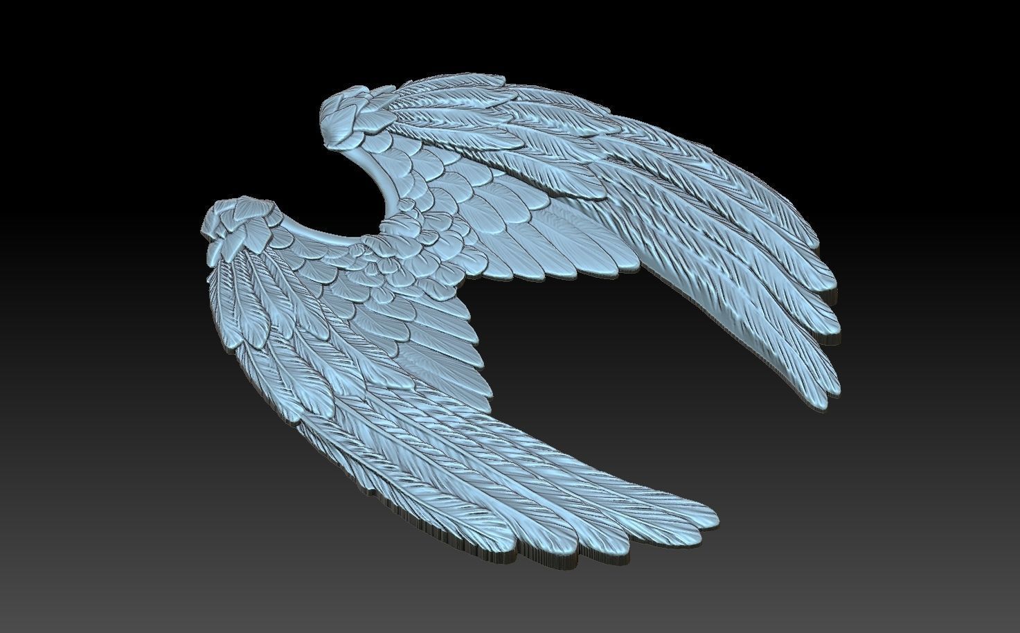 Wings sword 3D print model_6