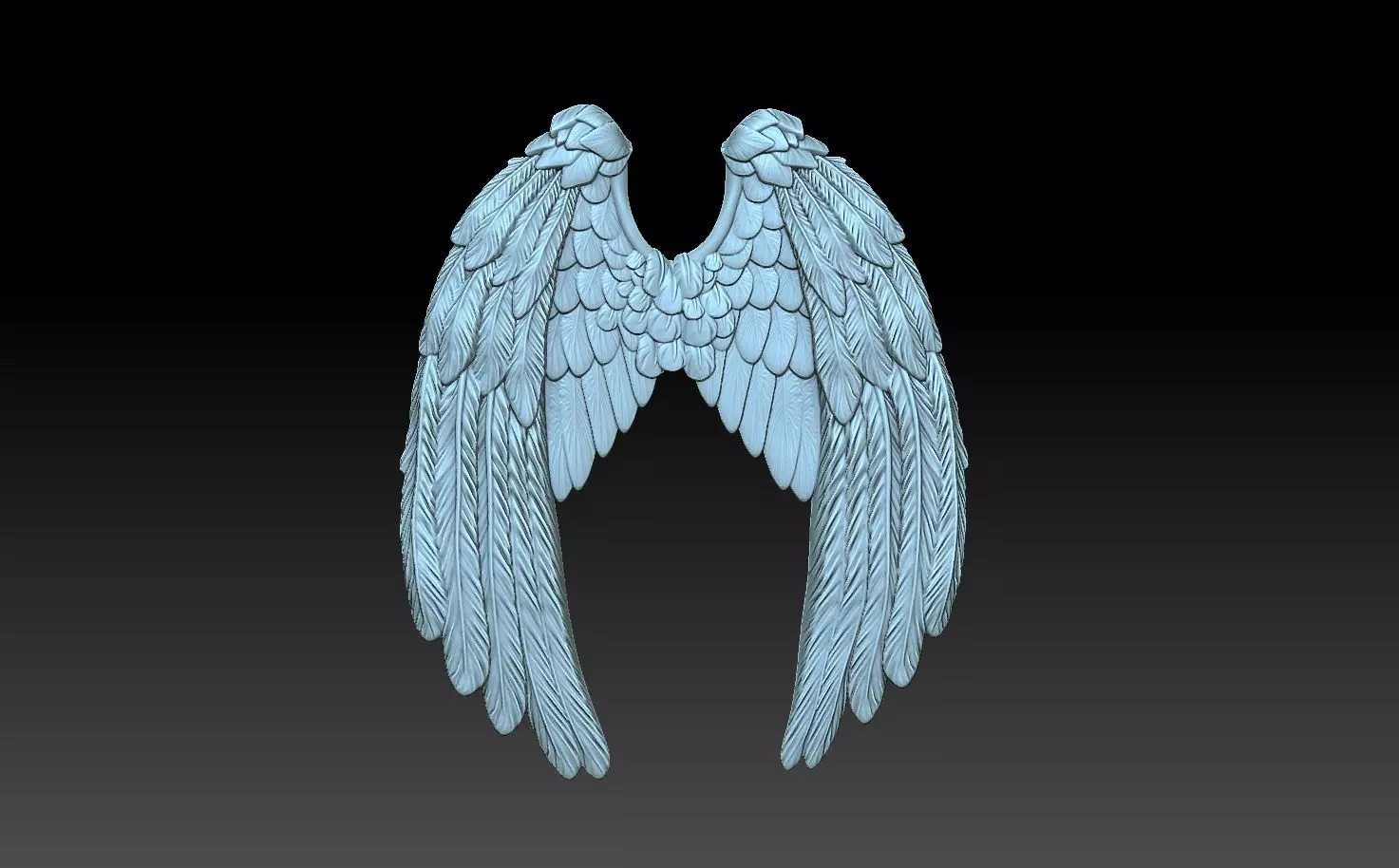 Wings sword 3D print model_0