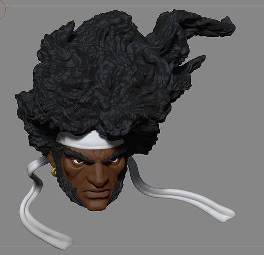One12 Scale Afro Samurai Headscupt 3D print model