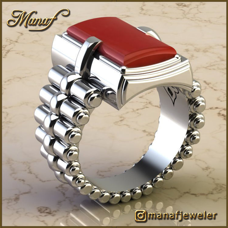 Mens ring STL 3D print model_6