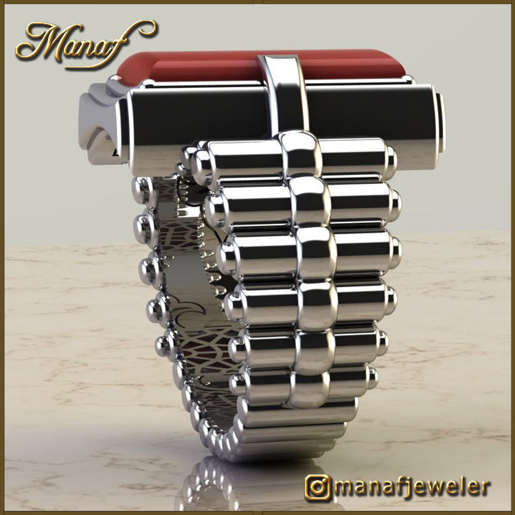 Mens ring STL 3D print model_4