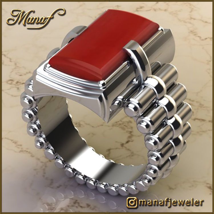 Mens ring STL 3D print model_1