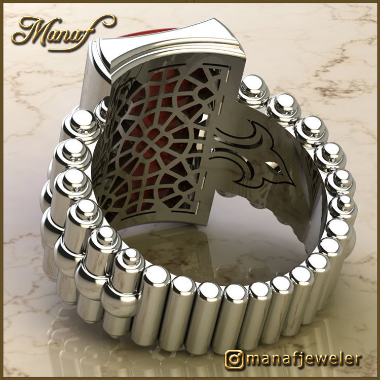 Mens ring STL 3D print model_8