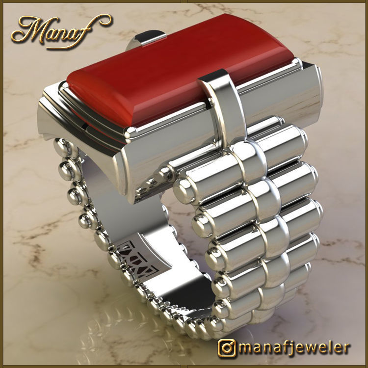 Mens ring STL 3D print model_3