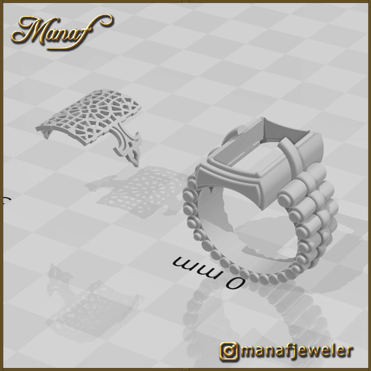 Mens ring STL 3D print model_12