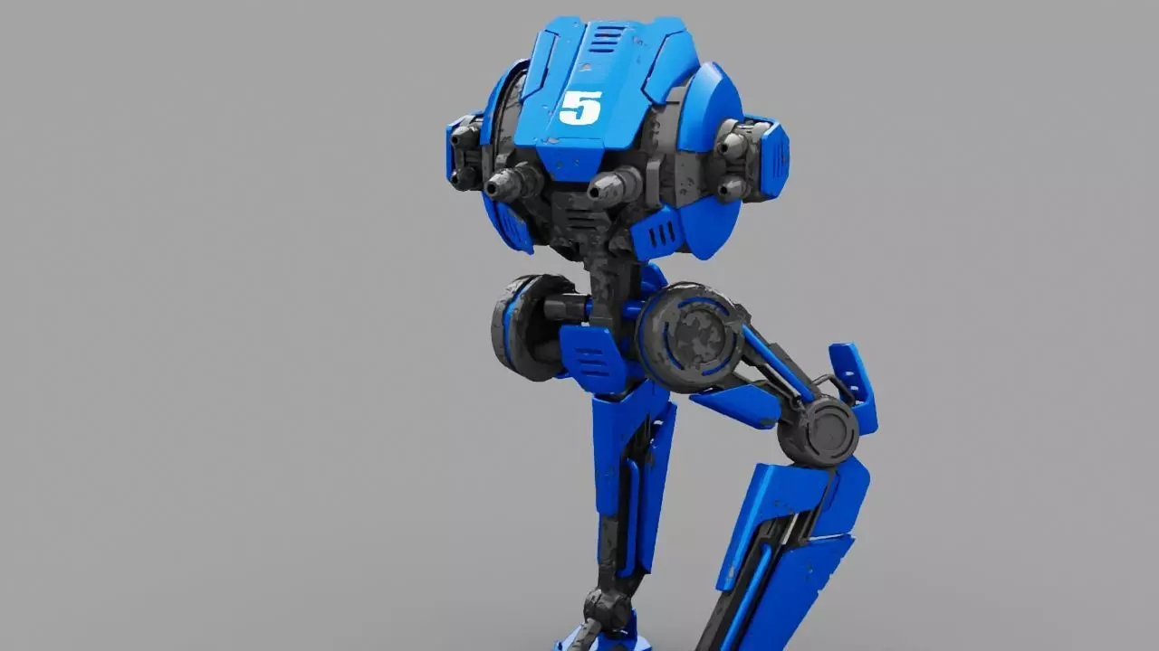 Battle Droid ZERA rigged character 3D model