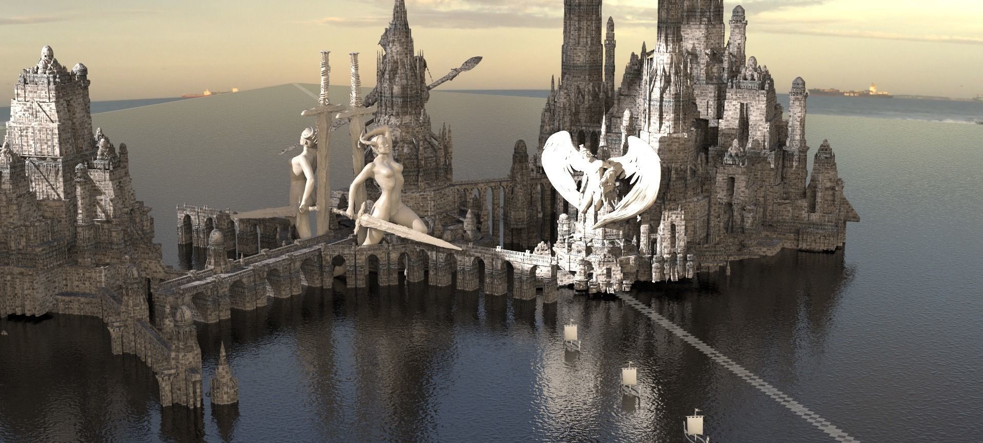  CAMELOT Power Structures KIT BASH 1 3D model_2