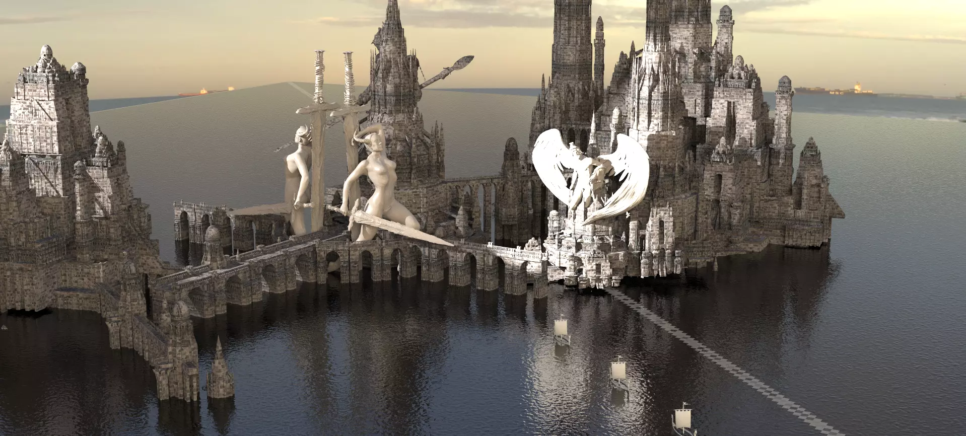  CAMELOT Power Structures KIT BASH 1 3D model_0