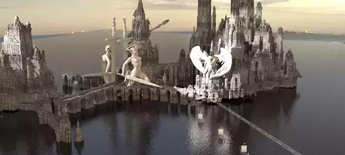  CAMELOT Power Structures KIT BASH 1 3D model