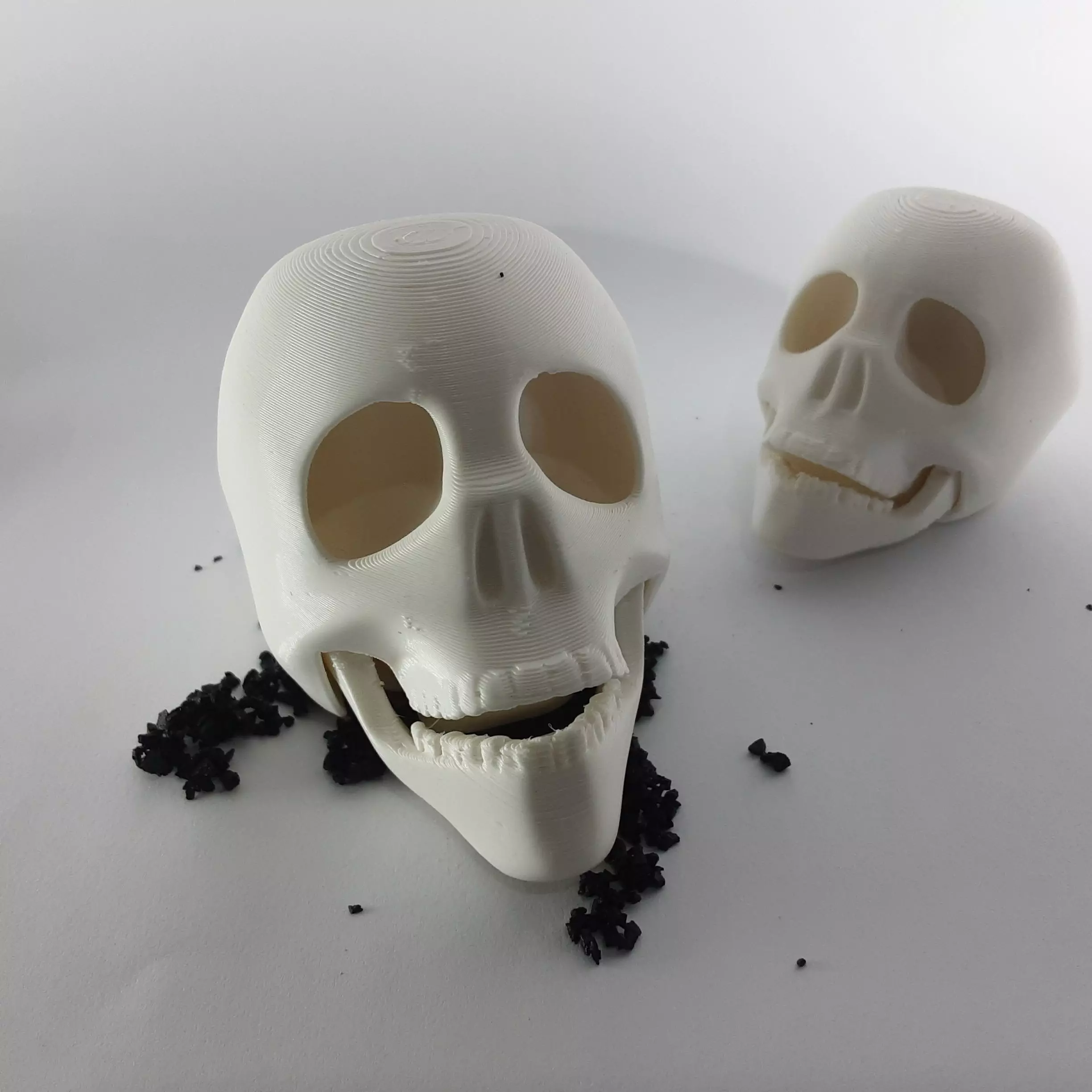 Skull print-in-place with mouth opening 3D print model