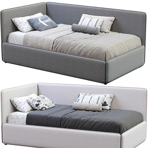 Titti Single Bed By Bonaldo 3D model