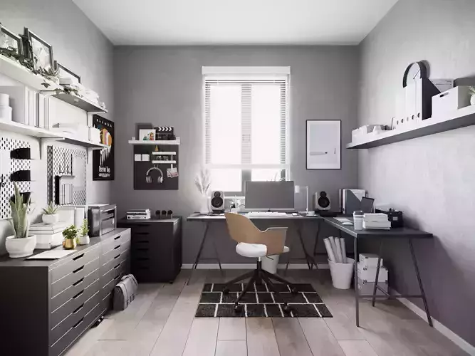 Office Setup  3D model