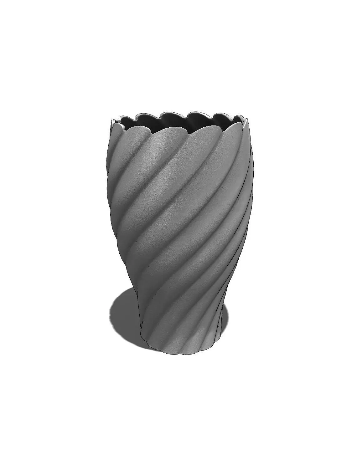 Flower vase 3D print model_0