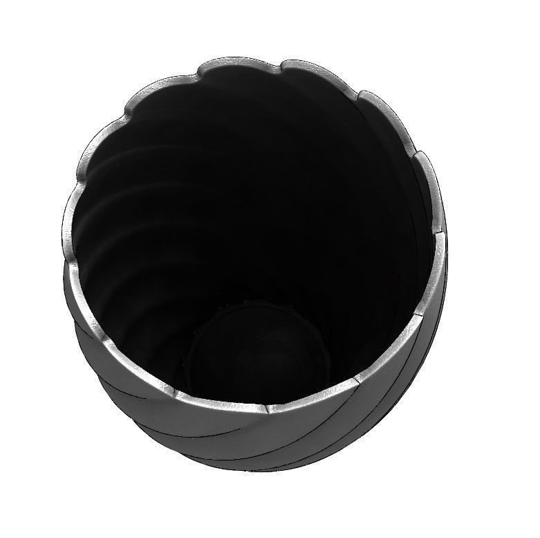 Flower vase 3D print model_1