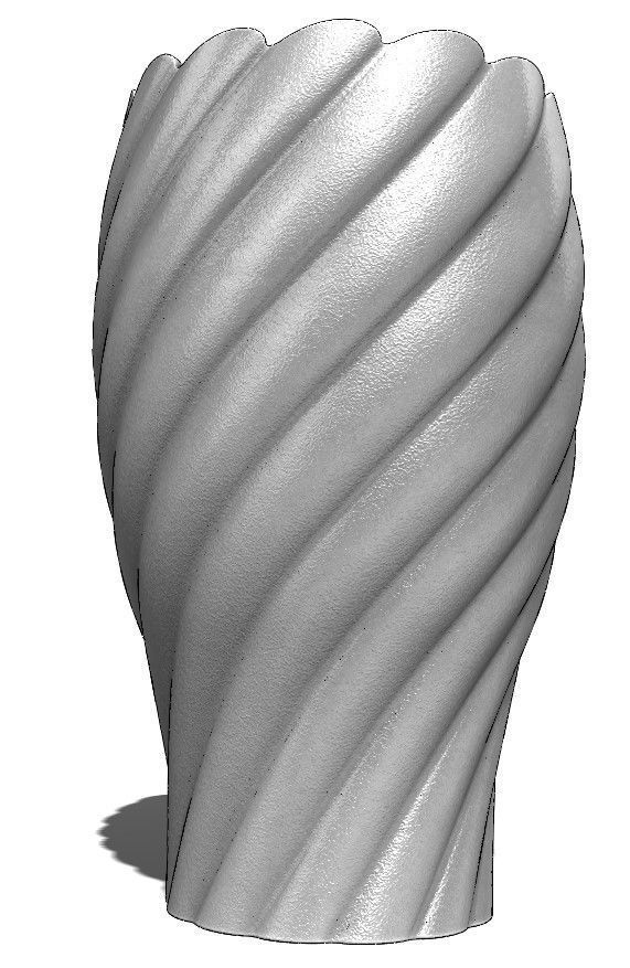 Flower vase 3D print model_3