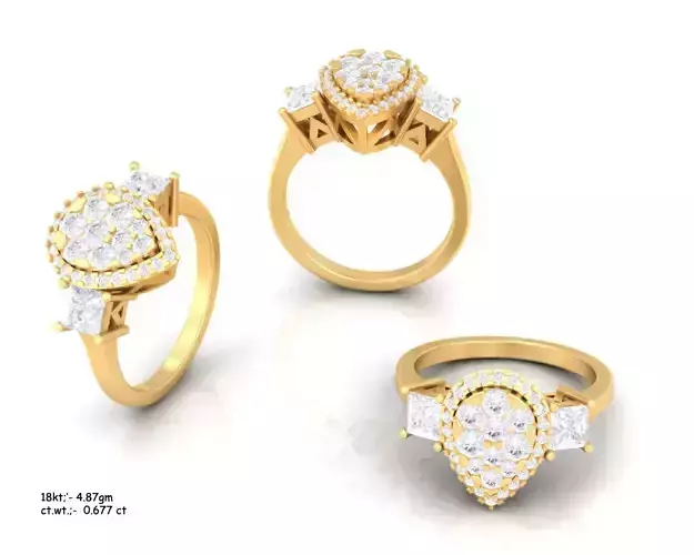 Luxury diamond ring