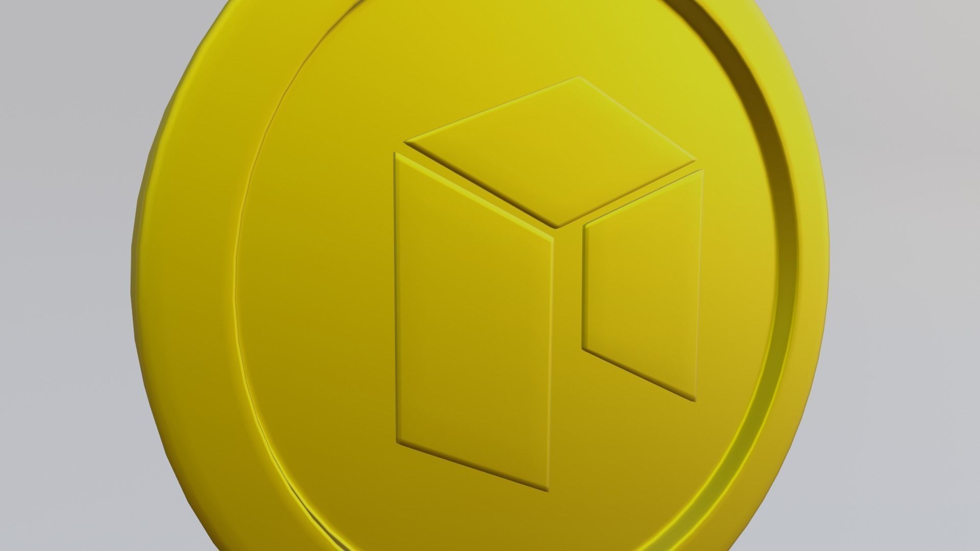 Neo Coin Low-poly 3D model_6