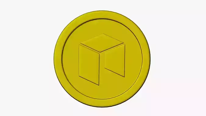 Neo Coin Low-poly 3D model