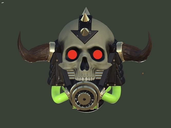 Viking space marine helmet Free 3D print model